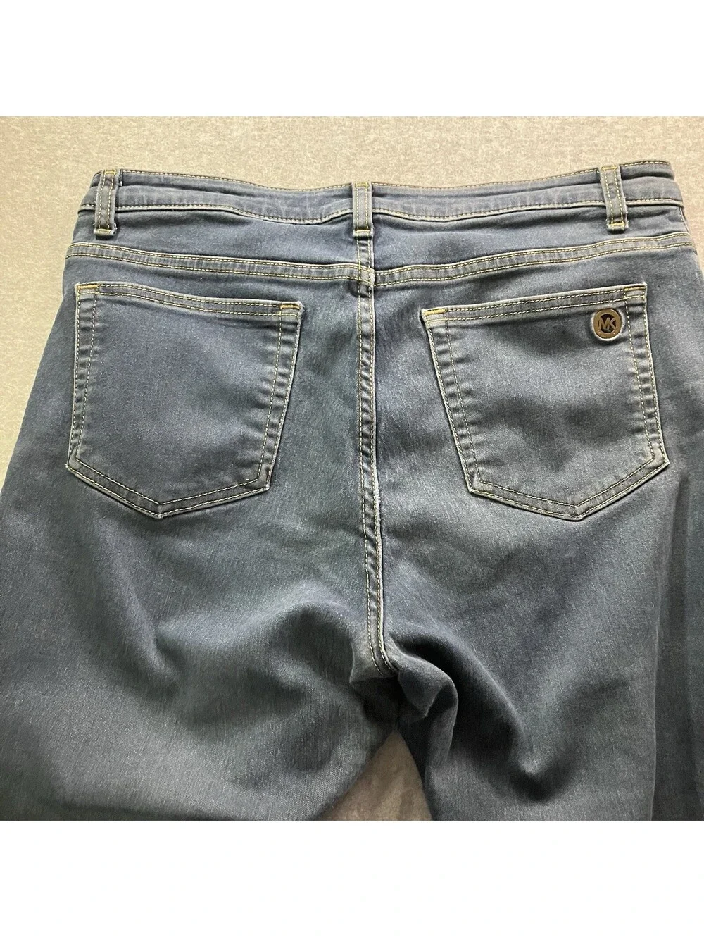 Michael Kors Womens Size 12 Mid Rise Izzy Skinny Blue Denim Jeans